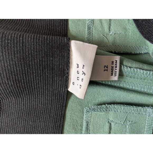 A New Day Womens Sage Green Side-Zip Ankle Pants Size 12R NWT - Picture 4 of 6